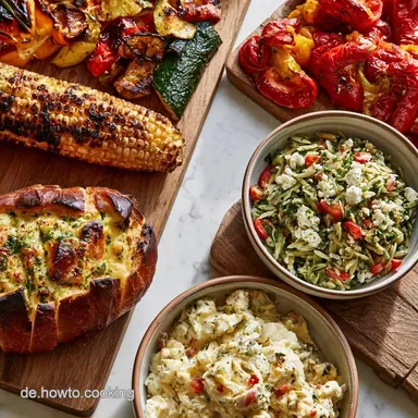 35 Beilagen zum Grillen: Gem&uuml;se, Salate & Brot