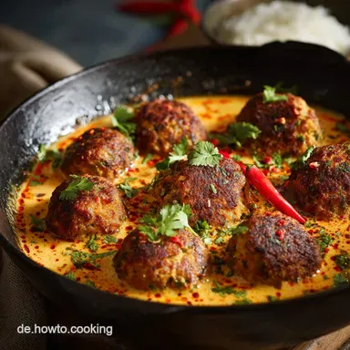 Das beste Hackb&auml;llchen Kartoffel Curry Omas K&uuml;chenliebling trifft Orient Rezeptkarte