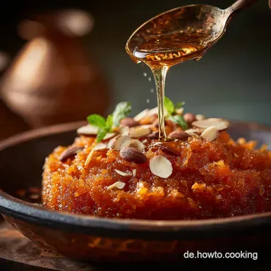Halwa aus Karotten Traditionelles Gajar Ka Halwa Rezept Indisch Rezeptkarte