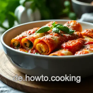 Hausgemachte Cannelloni: Ein leckeres Rezept mit Ricotta und Spinat Rezeptkarte