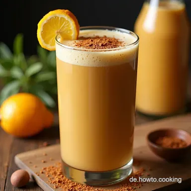 Hei&szlig;er KurkumaIngwer Smoothie 7 Hot Smoothies For Those f&uuml;r den ImmunBoost Rezeptkarte