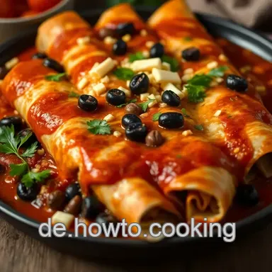Herzhafte Enchiladas mit würziger Füllung – Einfach und Lecker! Rezeptkarte