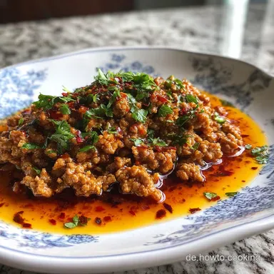 Hackfleisch mit So&szlig;e Rezept in 20 Minuten: Cremige Variante Rezeptkarte