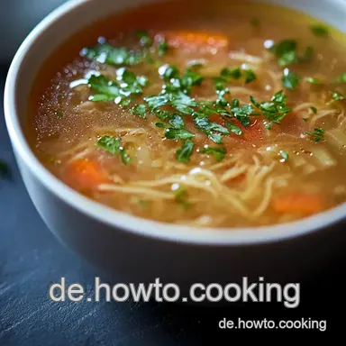 Herzhafte Bihunsuppe: Omas Rezept, Modern interpretiert! Rezeptkarte