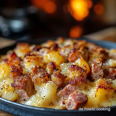 Einfache Spitzkohl Hackfleisch Pfanne Blitzrezept für Feierabend Rezeptkarte