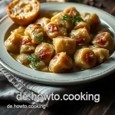 Herzhafte Leberkn&ouml;del: Traditionsreiche Rezepte mit Leberkn&ouml;del Rezeptkarte