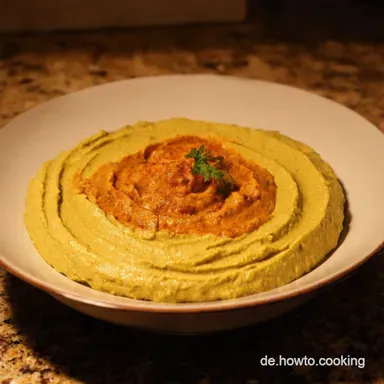 Hummus Deluxe Kichererbsenmus Brotaufstrich f&uuml;r BrotTr&auml;ume Rezeptkarte