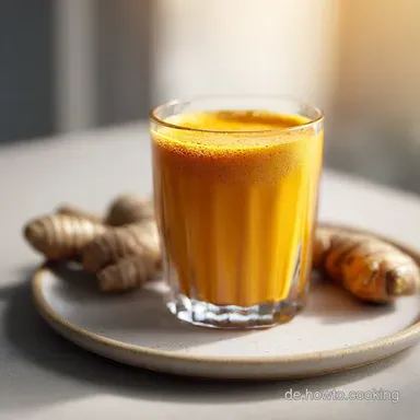 Ingwer-Kurkuma-Shot: Rezept f&uuml;r 10 Portionen in 7 Minuten Rezeptkarte