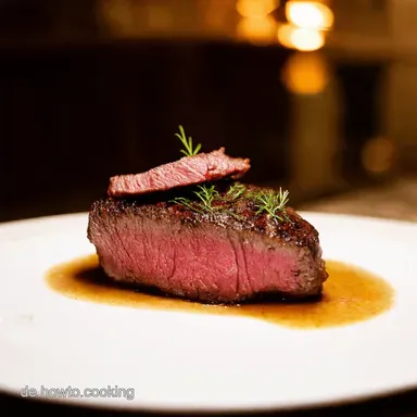 Kalbsrückensteak à la Chef So zart zergeht es auf der Zunge Rezeptkarte