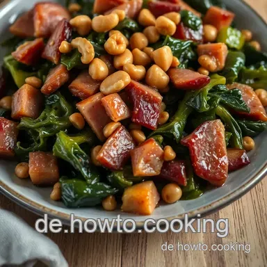 Karamellisierter Spitzkohl mit Speck und Walnüssen – Ein einfaches Rezept Rezeptkarte