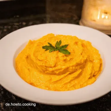 Beikoststart leicht gemacht KarottenS&uuml;&szlig;kartoffelP&uuml;ree Rezeptkarte