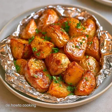 Kartoffeln Grillen in Alufolie f&uuml;r 4 Rezeptkarte