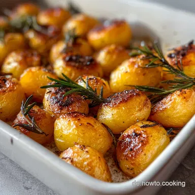Rezept mit Kartoffeln und Rosmarin: Rosmarinkartoffeln vom Blech Rezeptkarte