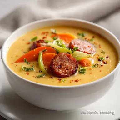 Kartoffelsuppe mit W&uuml;rstchen: Samtig Rezeptkarte