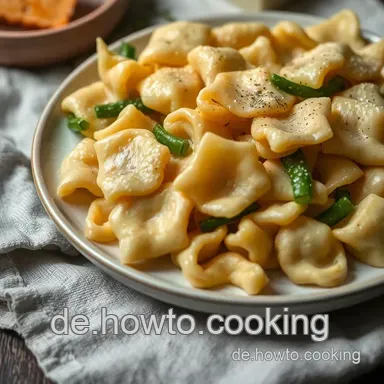 Käsige Knöpfle mit Zwiebeln: Ein einfaches Rezept für die ganze Familie Rezeptkarte