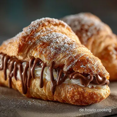 Kinder Riegel Croissants Knuspriger SchokoTraum f&uuml;r Zuhause Rezeptkarte