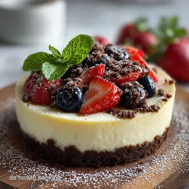 K&auml;sekuchen mit Keksboden f&uuml;r 12 Portionen Rezeptkarte