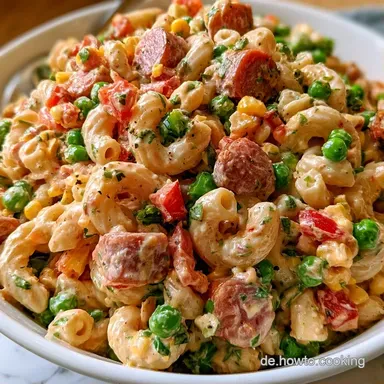 Klassischer Nudelsalat mit Fleischwurst Rezeptkarte