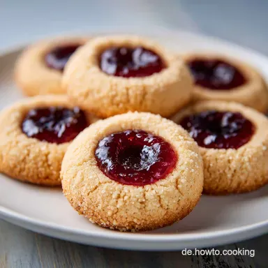 Engelsaugen Rezept: Zarte Pl&auml;tzchen mit Marmelade (92 Min) Rezeptkarte