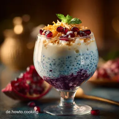 Falooda Das beste Indisches Falooda Dessert Erfrischend und Original Rezeptkarte