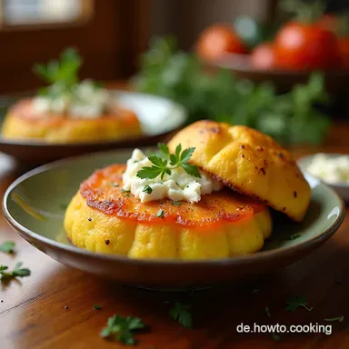 Vegetarische Rezepte Knallbunte S&uuml;&szlig;kartoffelBoote mit Feta Rezeptkarte