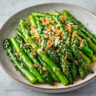 Knoblauch Spargel in 21 Minuten Rezeptkarte