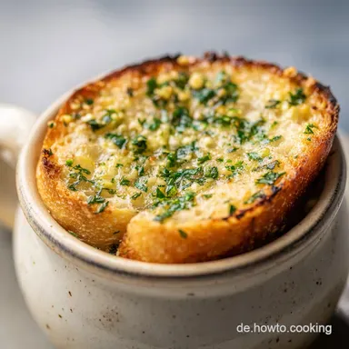 Knoblauchbrot ohne Kneten als Tassenrezept in 60 Minuten Rezeptkarte