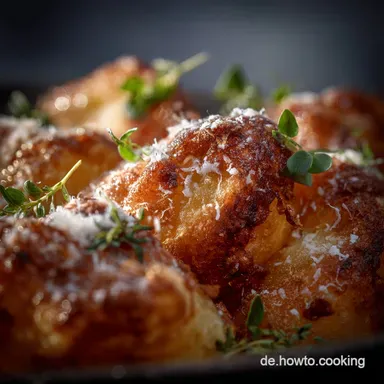 Parmesankartoffeln: Au&szlig;en knusprig, innen fluffig das Chef-Rezept Rezeptkarte