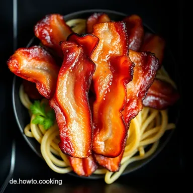 Blitzschneller Bacon aus der Mikrowelle: Knusprig & Lecker! Rezeptkarte