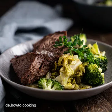 Knuspriges Scheufele Rezept: Fr&auml;nkischer Sonntagsbraten! Rezeptkarte