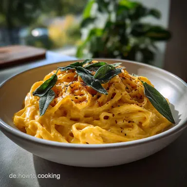 Krbis Pasta Cremige Vegane Alfredo Sauce: Ready in 40 Minutes