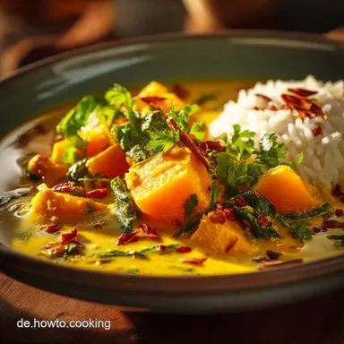 K&uuml;rbis Curry Das cremige Herbstwunder in 45 Minuten fertig Rezeptkarte