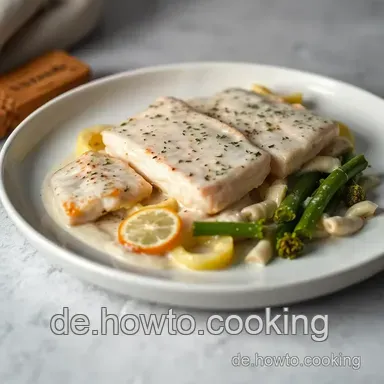 K&ouml;stliche Lachsforelle Rezept: Cremige Beurre Blanc & Spargel Rezeptkarte