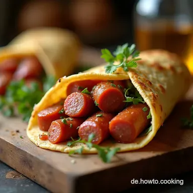 Herzhafte W&uuml;rstchen im Schlafrock aus BlitzLaugengeb&auml;ck Rezeptkarte
