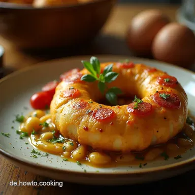 W&uuml;rstchen im Schlafrock aus Laugengeb&auml;ck Deftiger Snack Rezeptkarte