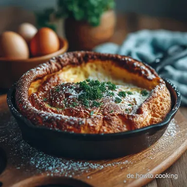 Luftiger Ofenpfannkuchen Dutch Baby Das einfache Rezept für den perfekten Riesen Rezeptkarte