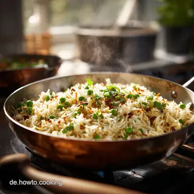 Matar Pilau Rezept So gelingt Indiens aromatischer Erbsenreis garantiert fluffig Rezeptkarte