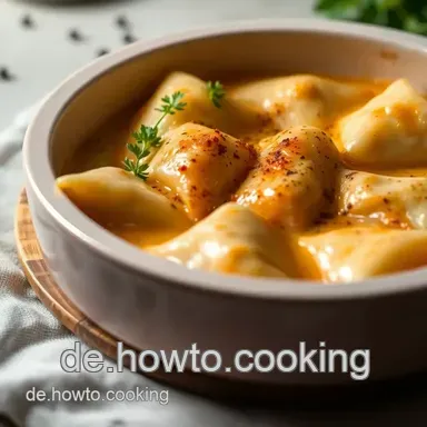 Maultaschen mit K&auml;se-Sahneso&szlig;e: Oma's Bestes Blitzrezept! Rezeptkarte