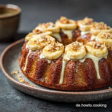 Maulwurfkuchen mit Banane: Saftiger Klassiker mit cremiger F&uuml;llung Rezeptkarte