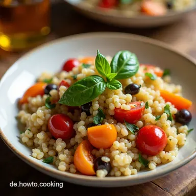 Weight Watchers Mittagessen Mediterraner QuinoaSalat Mein Rezept Rezeptkarte