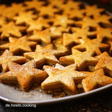 Mini Flammkuchen Sterne I Bl&auml;tterteig Blitzrezepte f&uuml;r Weihnachten Rezeptkarte