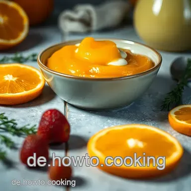 Saftige Mohnrosen gefüllt mit Orangenmarmelade – Ein Fest für die Sinne! Rezeptkarte