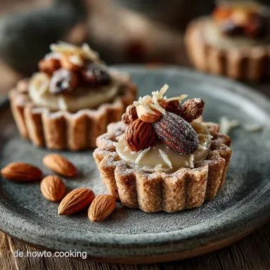 Perfekte Ausstechpl&auml;tzchen mit Marzipan Buttriger M&uuml;rbeteig Kern Rezeptkarte