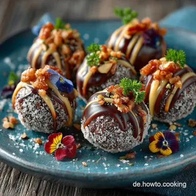 SchokoladenProteinbällchen ohne Backen DattelPowerSnack Rezeptkarte