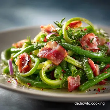 Bohnensalat mit gr&uuml;nen Bohnen: Der Speck-Klassiker Rezeptkarte