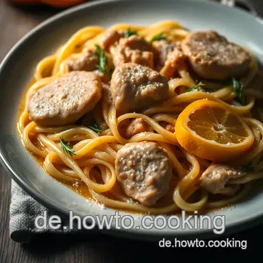 Genussvolle Nudeln mit Ente in Orangen-Sauce: Ein Hausmannskost-Klassiker Rezeptkarte