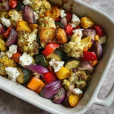 Ofengem&uuml;se Mit Kartoffeln: Gebacken F&uuml;r 4 Rezeptkarte
