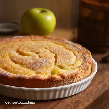 S&uuml;&szlig;e SonntagsPfannkuchen Omas Rezept mit Apfel Zimt Rezeptkarte