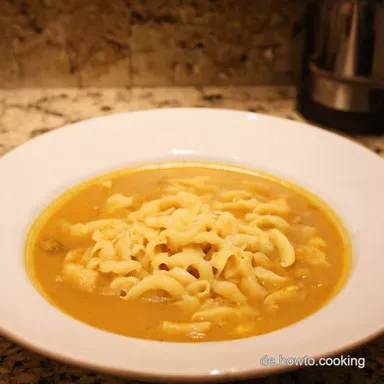 Omas H&uuml;hnernudelsuppe Rezept W&auml;rmt die Seele Rezeptkarte