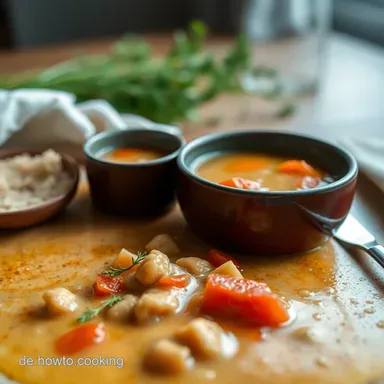 Traditionelle Erbsensuppe Rezept: Omas deftige Geheimnis! Rezeptkarte